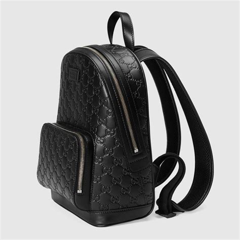 gucci backpack promocao|Gucci leather backpack.